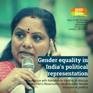 Gender equality in India’s political representation – An audience with Kavitha Kalvakuntla, Member of the Legislative Council from Nizamabad, Telangana