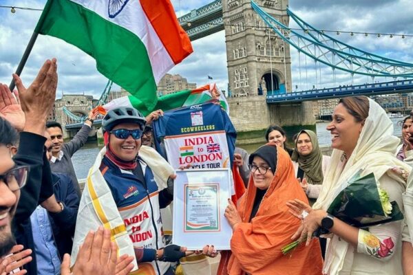 Fayis Asraf Ali’s Epic Cycling Journey from Kerala to London – Promoting Peace, Health, and Net Zero Emissions