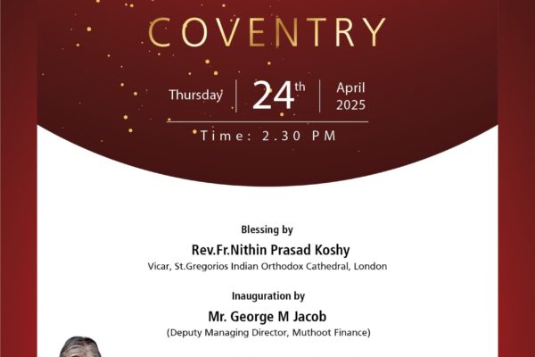 Muthoot UK Expands Presence with 10th Branch in Coventry