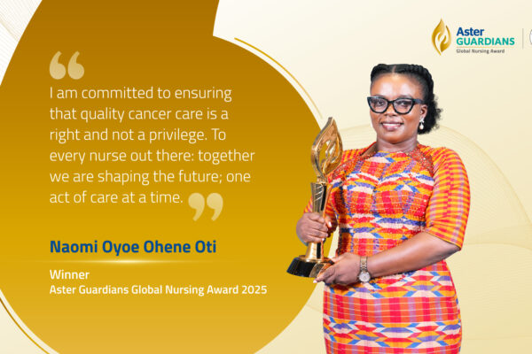 Ghana’s Naomi Oyoe Ohene Oti Wins Prestigious Aster Guardians Global Nursing Award 2025