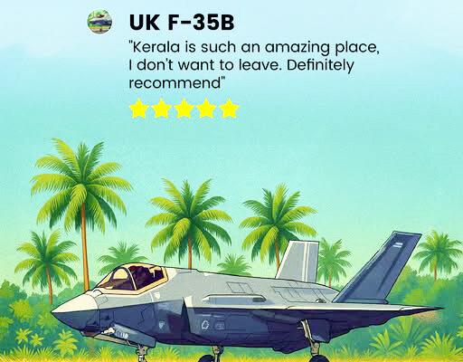 Kerala Turns British Fighter Jet Stuck in Thiruvananthapuram Into Tourism Star
