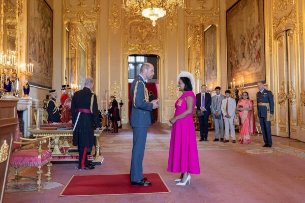 A Moment of Pride: Sirah Abraham Receives OBE from Prince William