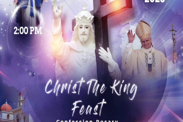 The Feast of Christ the King at St. Michael’s Church, East Ham of Saturday, November 22 at 2 pm