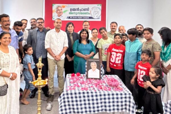 Memorial Events Across the UK Celebrate the Life and Legacy of Oommen Chandy
