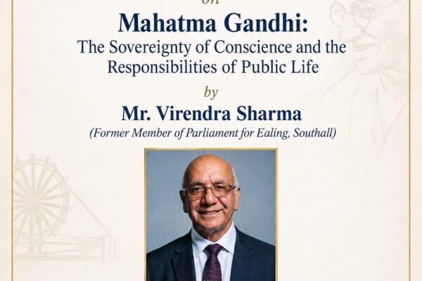 Former MP Virendra Sharma to Deliver Gandhi Lecture at Nehru Centre, London